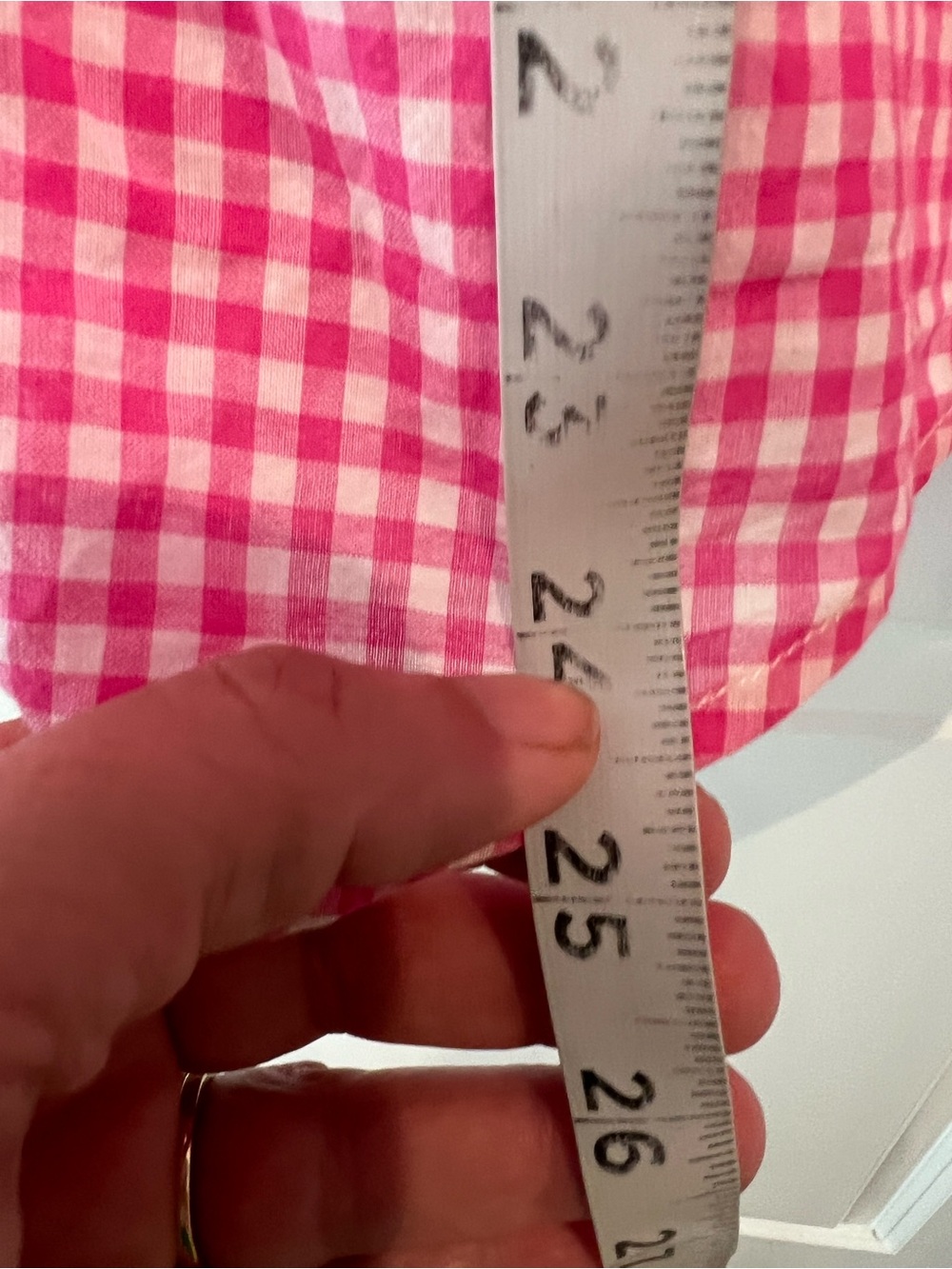 J. Crew Women’s Pink Gingham Button-Down Shirt Size Small 100% Cotton - Picture 11 of 13